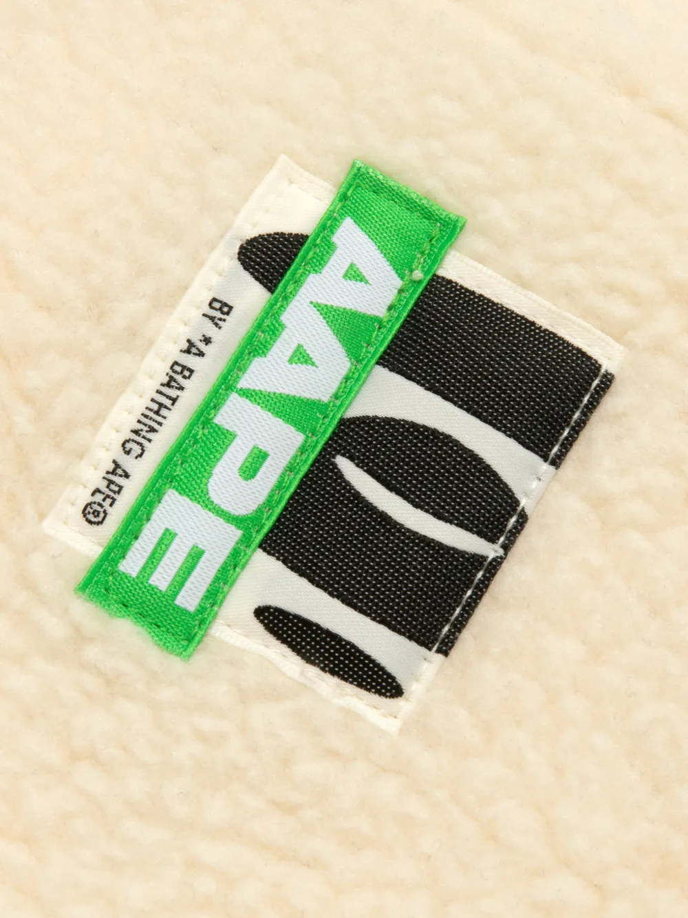 AAPE BY *A BATHING APE Jack met geborduurde rits Beige