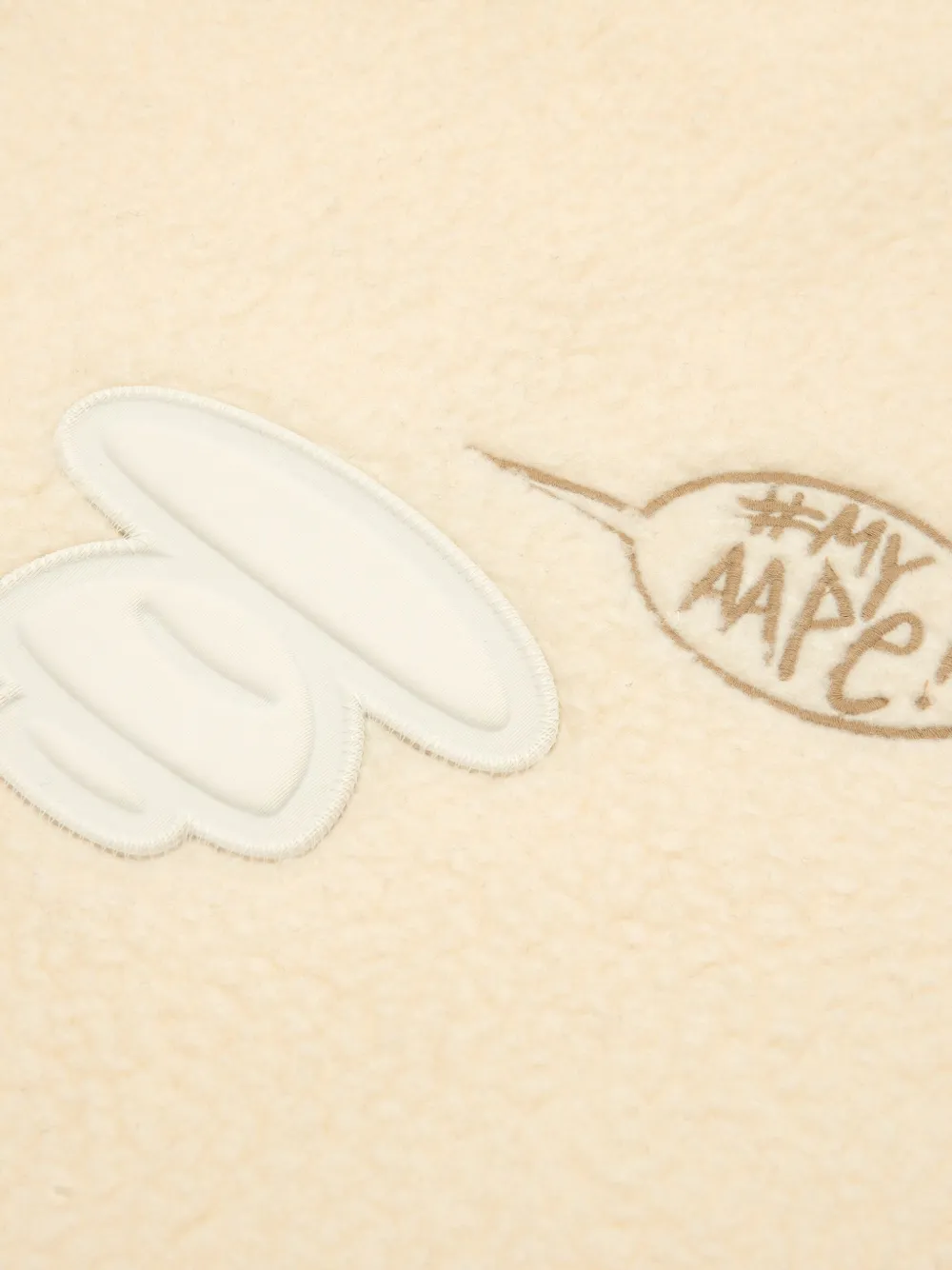 AAPE BY *A BATHING APE Jack met geborduurde rits Beige