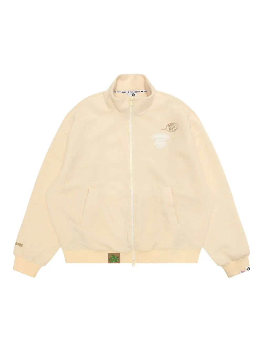 AAPE BY *A BATHING APE® zip embroidered jacket | Neutrals | Image 1
