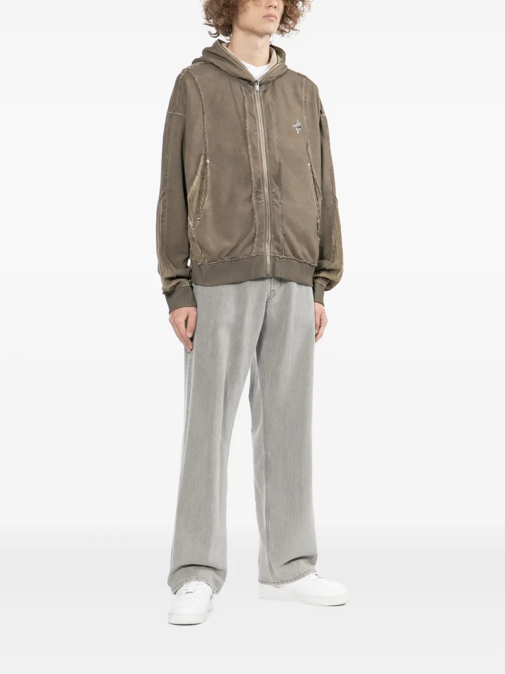 FIVE CM corduroy-patch hoodie | Hoodies | Image 2