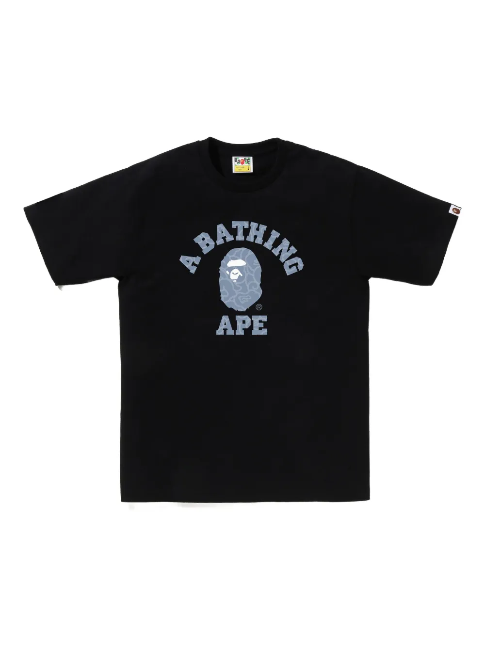 A BATHING APE® playera con logo estampado | negro | Image 1
