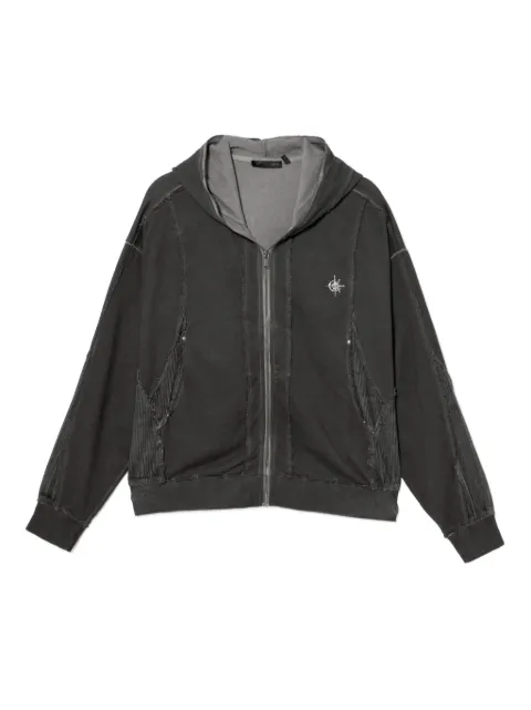 FIVE CM hoodie con parche de pana