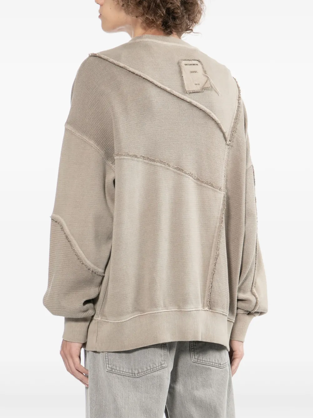 FIVE CM Sweater met logopatch Beige