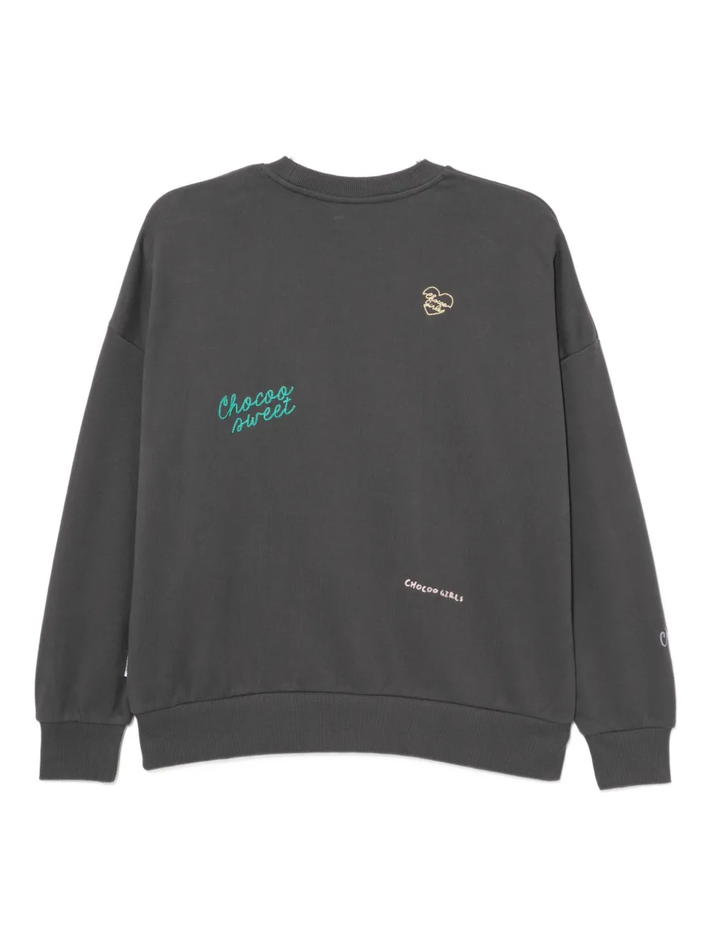 Chocoolate Sweatshirt Mit Logo-stickerei In Gray