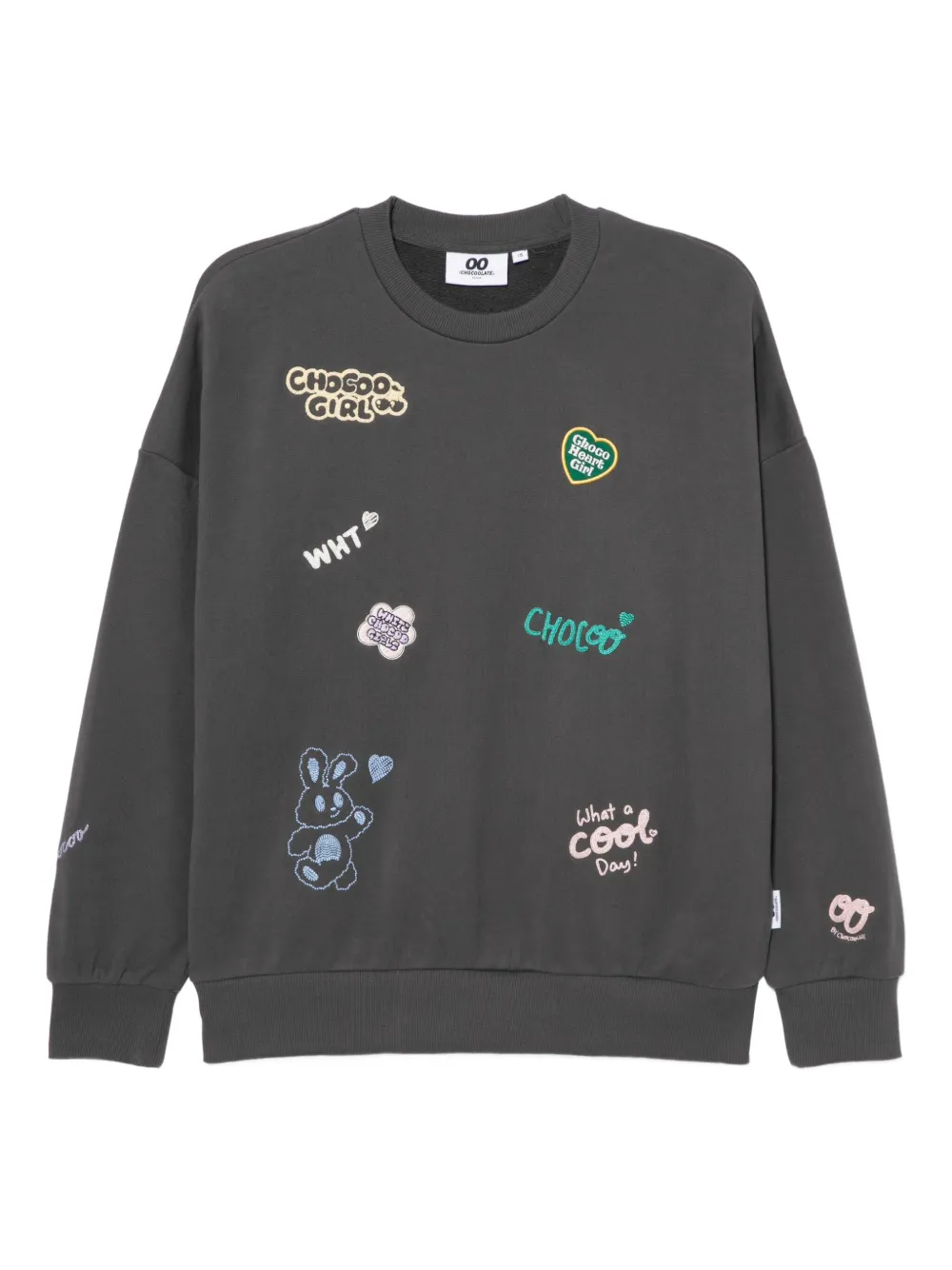 CHOCOOLATE sudadera con logo bordado | gris | Image 1