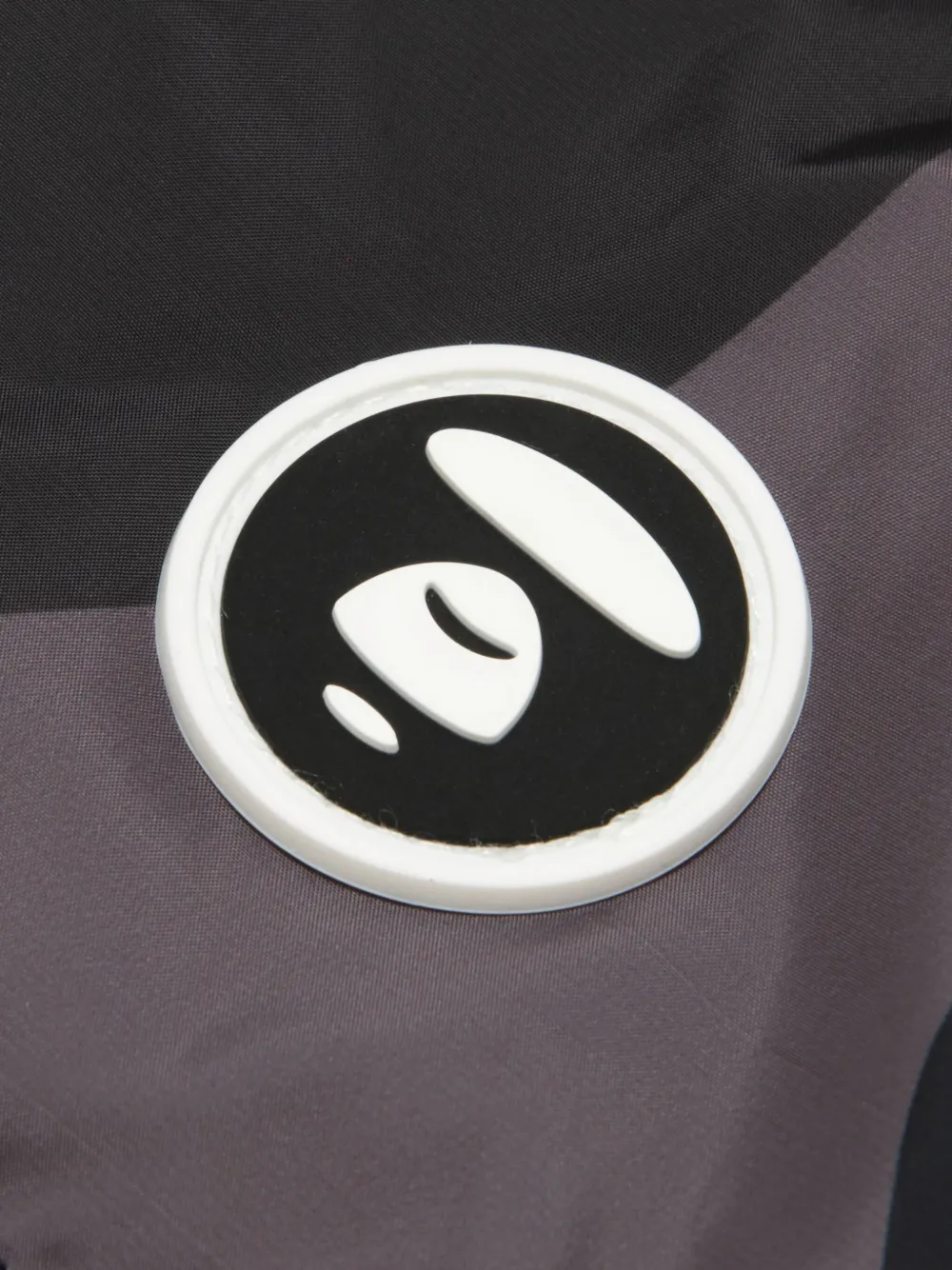 AAPE BY *A BATHING APE Jack met capuchon en logopatch Zwart