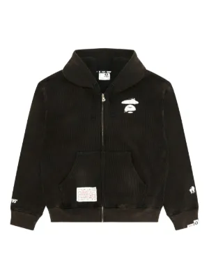 A BATHING APE® ジップアップ パーカー | ブラック | FARFETCH JP