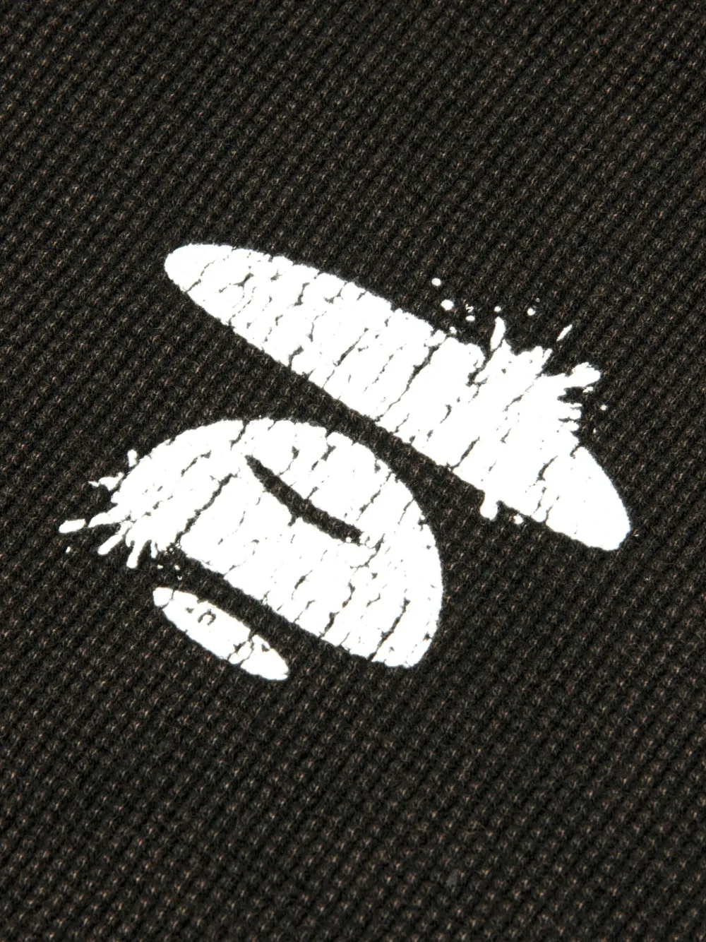 AAPE BY *A BATHING APE Hoodie met grafische print en ritssluiting Zwart