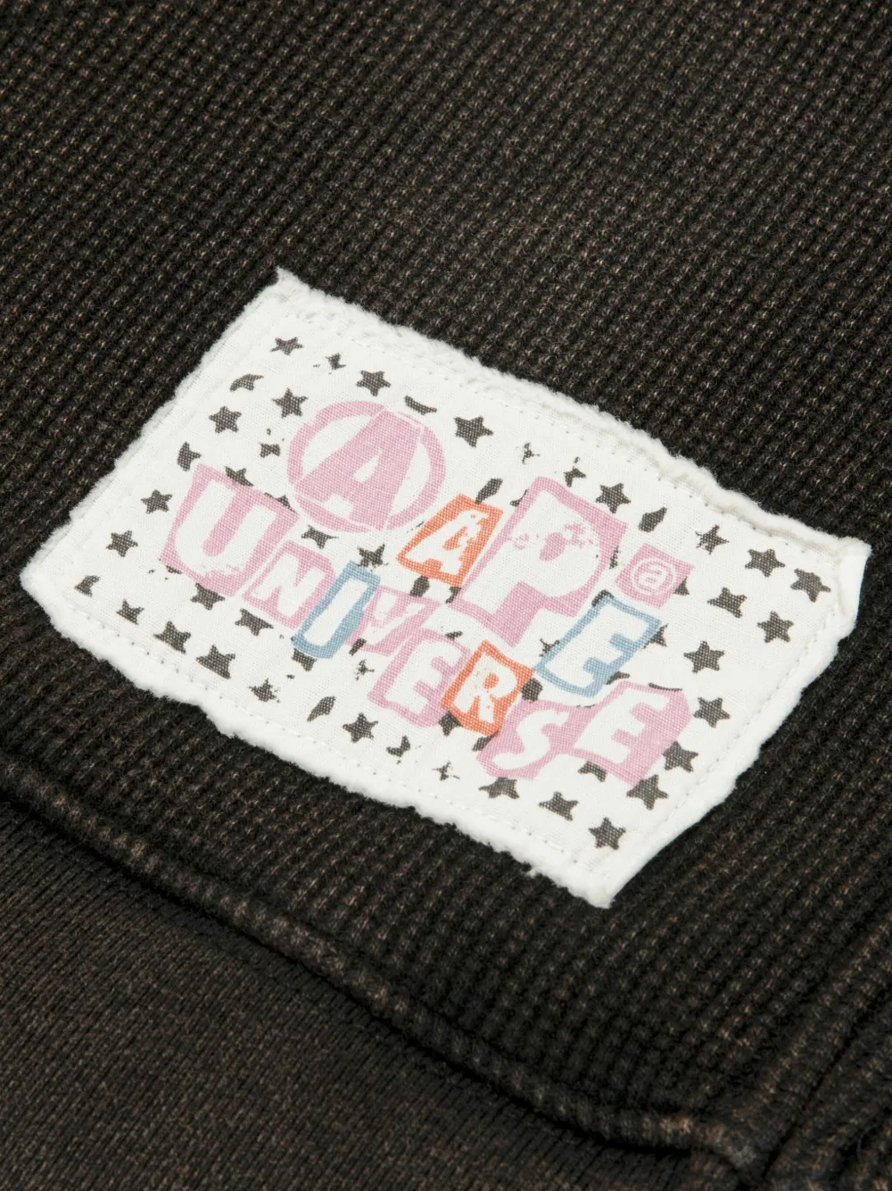 AAPE BY *A BATHING APE Hoodie met grafische print en ritssluiting Zwart
