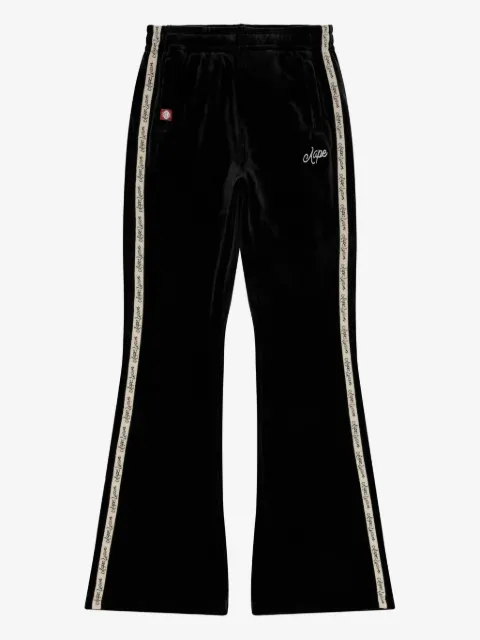 A BATHING APE® logo-embroidery tape-detail trousers