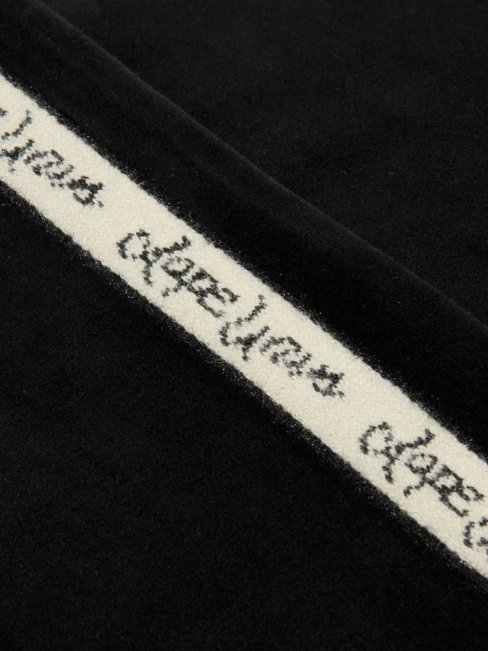 AAPE BY *A BATHING APE Broek met geborduurd logo en band Zwart