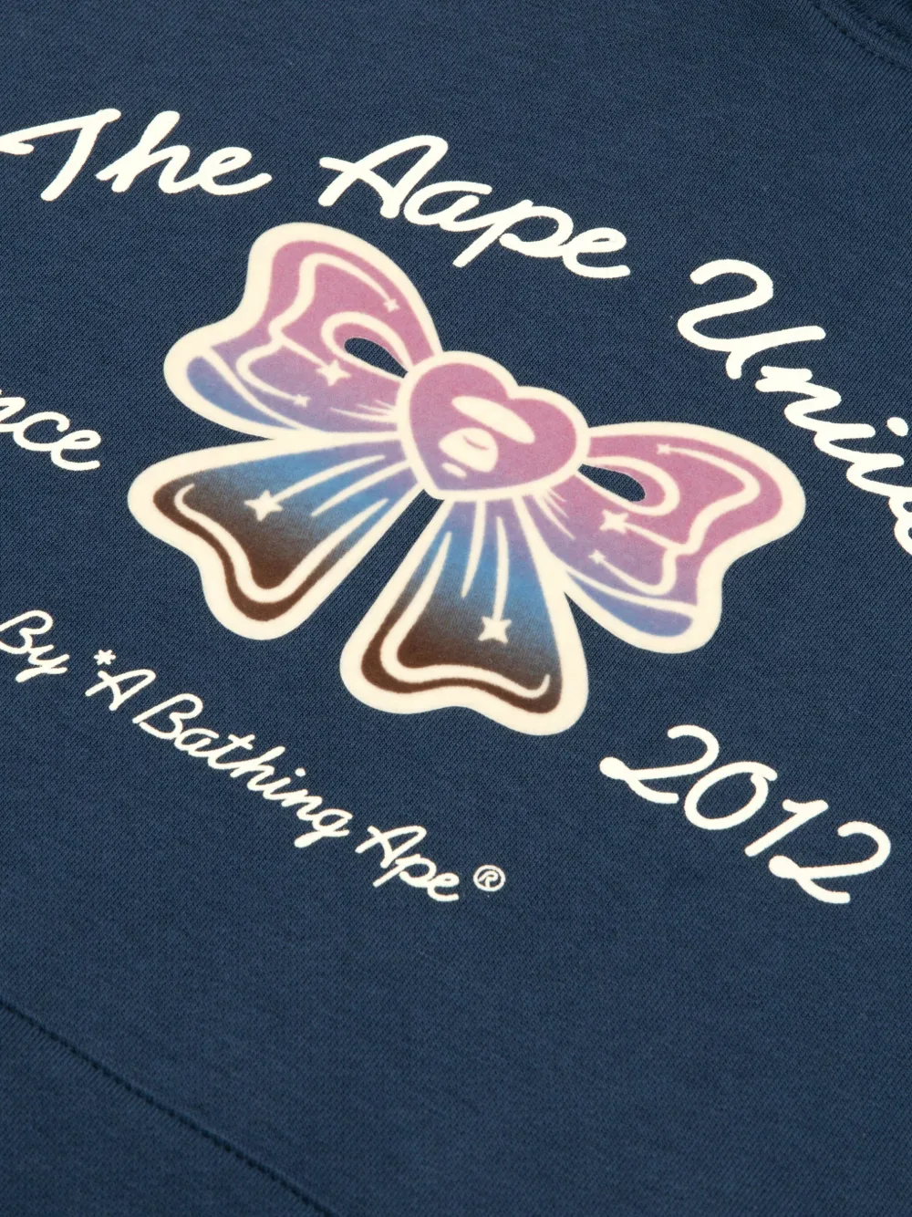 Aape By A Bathing Ape Graphic-print Hoodie In Blue