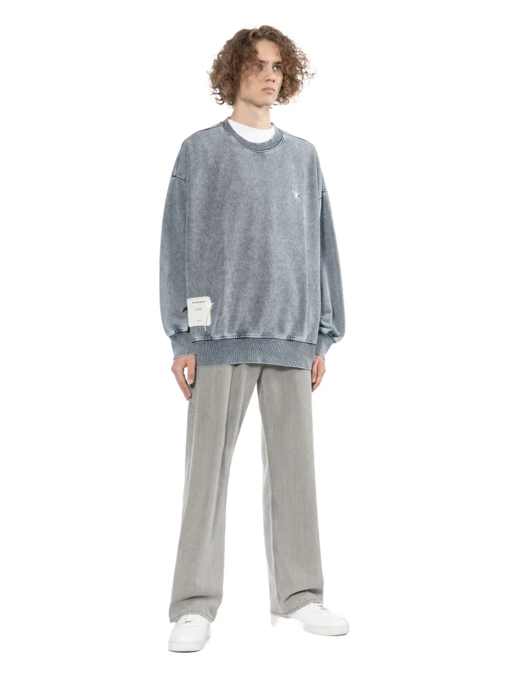 FIVE CM Felpa con logo ricamato - Blu