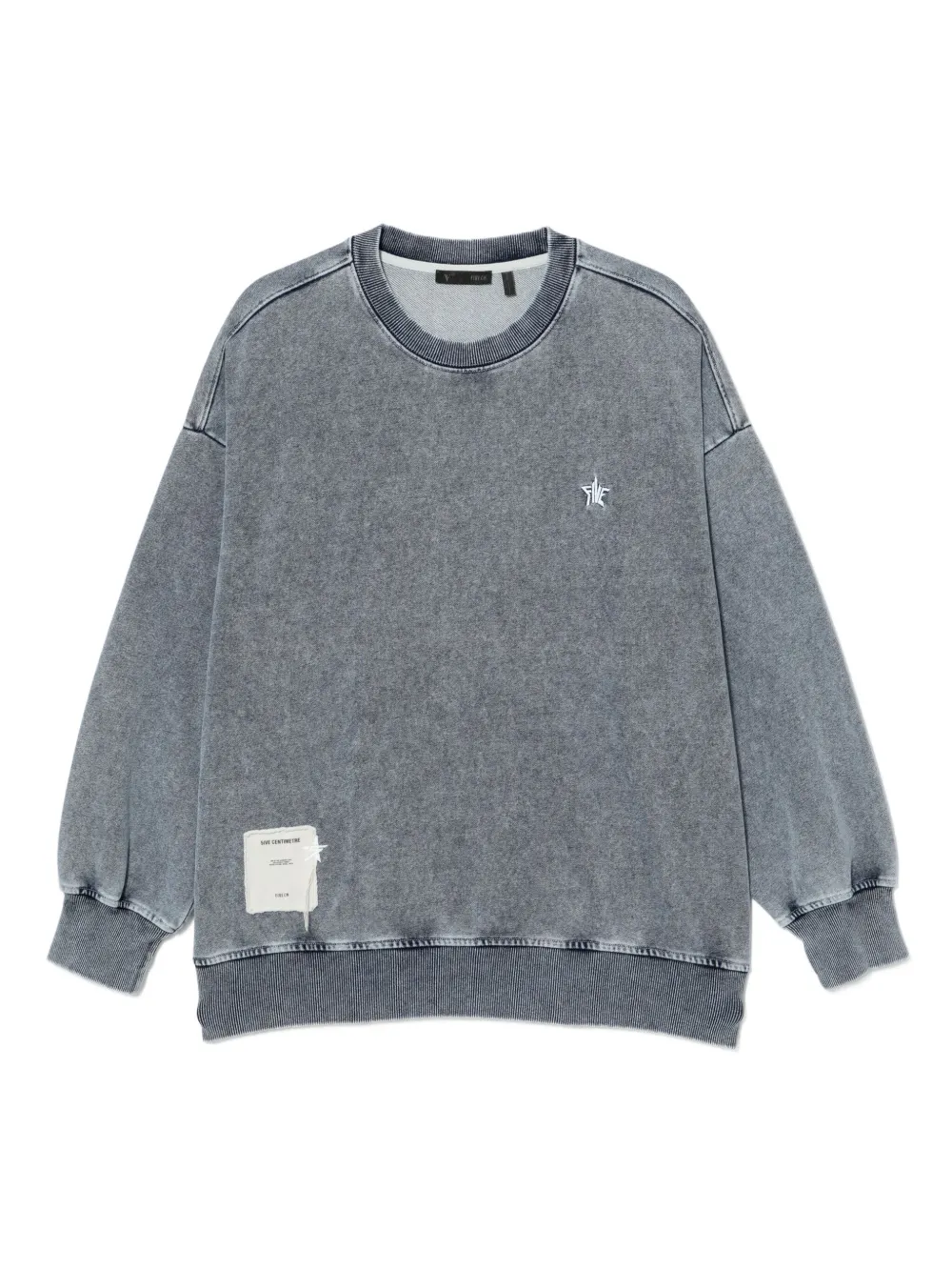 FIVE CM logo-embroidered sweatshirt | Blue | Image 1