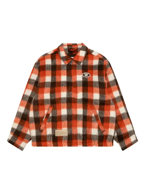 AAPE BY *A BATHING APE® check hooded jacket