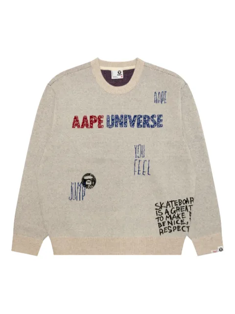 AAPE BY *A BATHING APE® クルーネック セーター