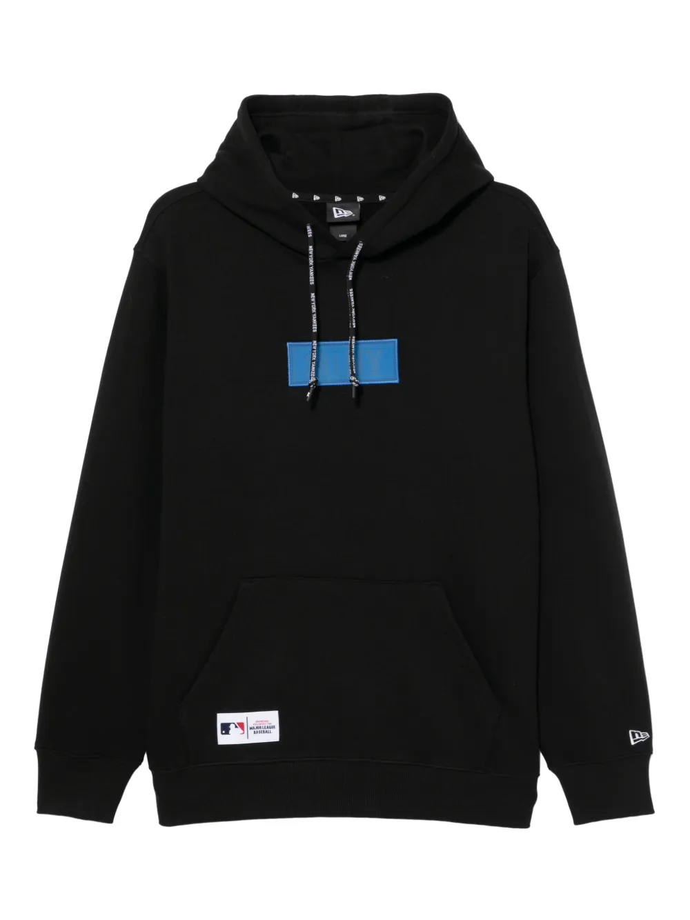 NEW ERA CAP logo-debossed hoodie | Black | Image 1