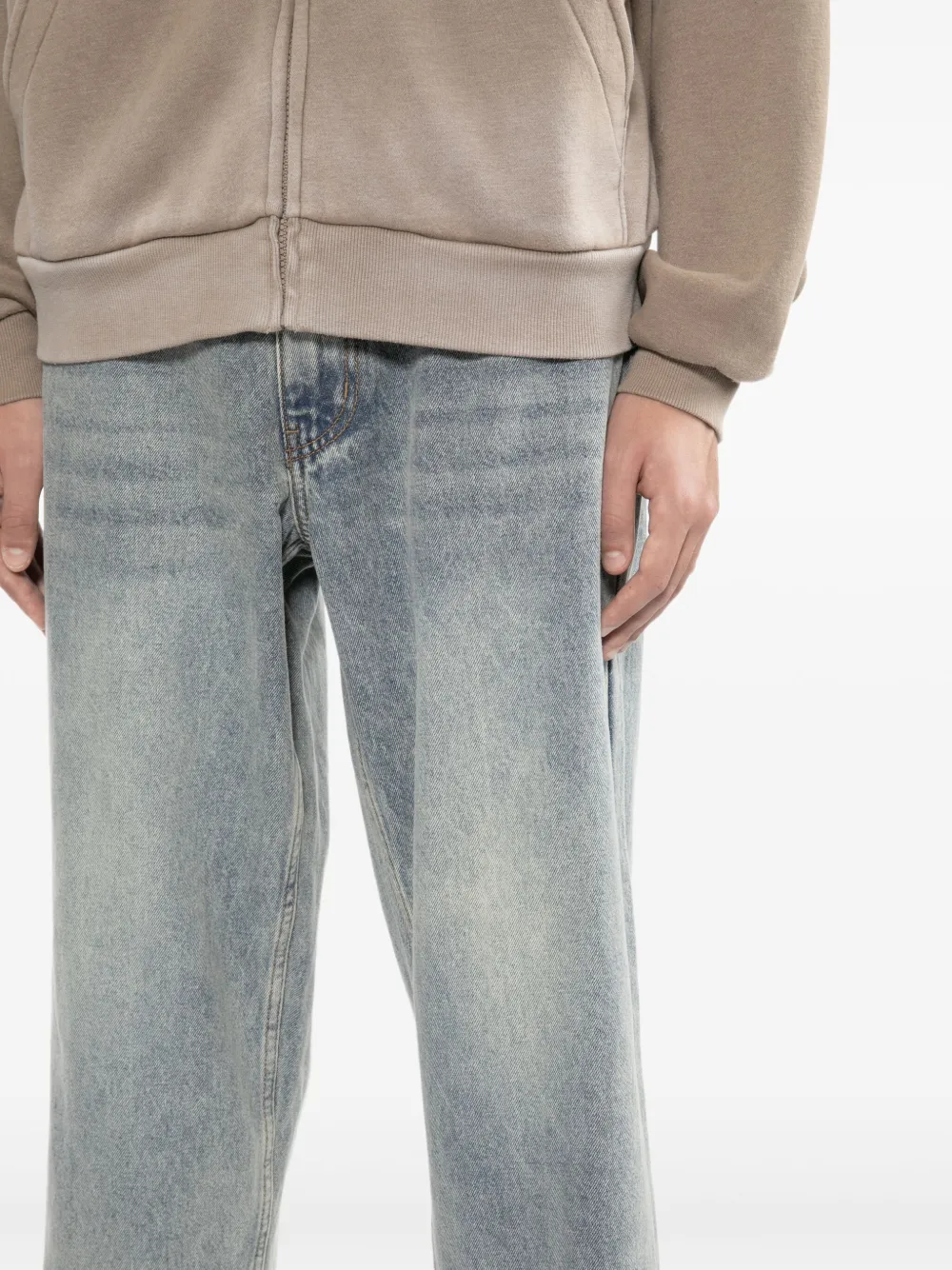 Chocoolate Jeans Mit Bärenstickerei In Blue