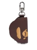 A BATHING APE® logo-embossed keyring - Brown