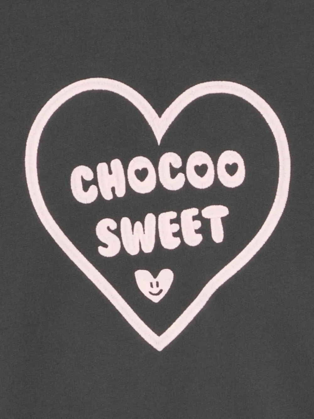 Chocoolate Sweatshirt Mit Logo-stickerei In Gray