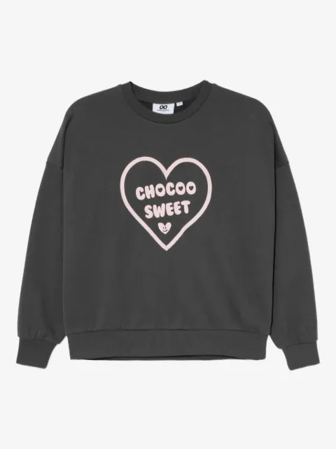 CHOCOOLATE 로고 자수 스웨트셔츠