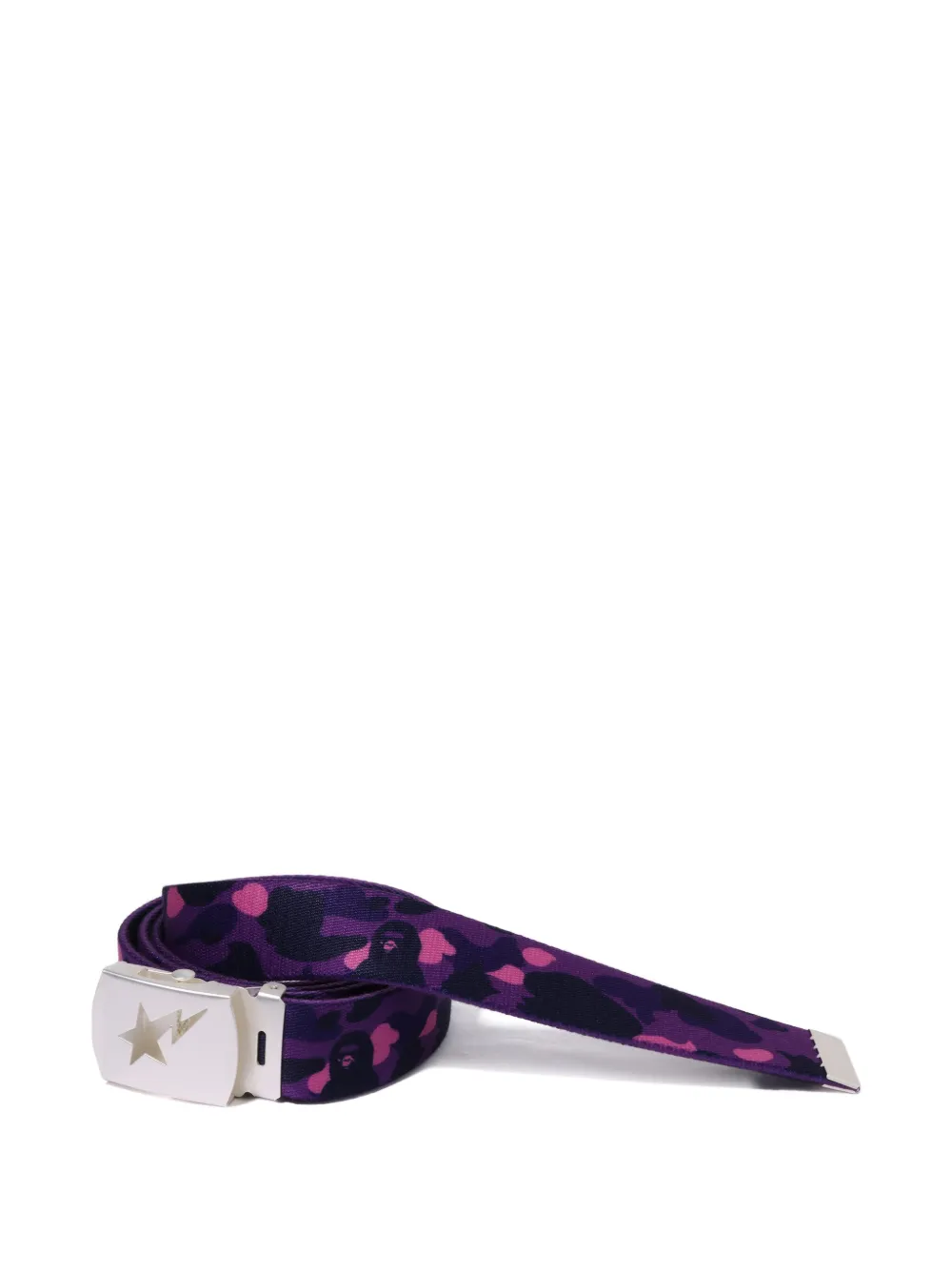 A BATHING APE camouflage-pattern belt - Paars