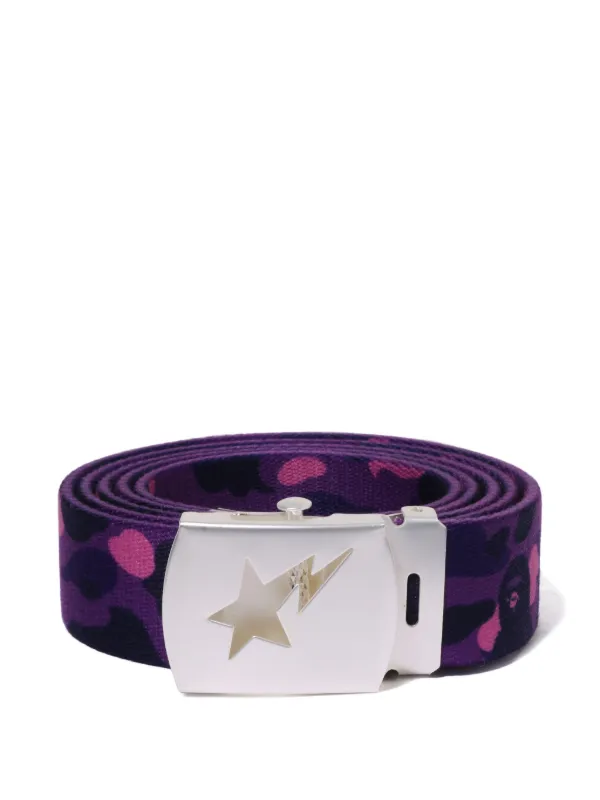 A BATHING APE ベルト A BATHING APE Gold Camo Leather Belt BAPE