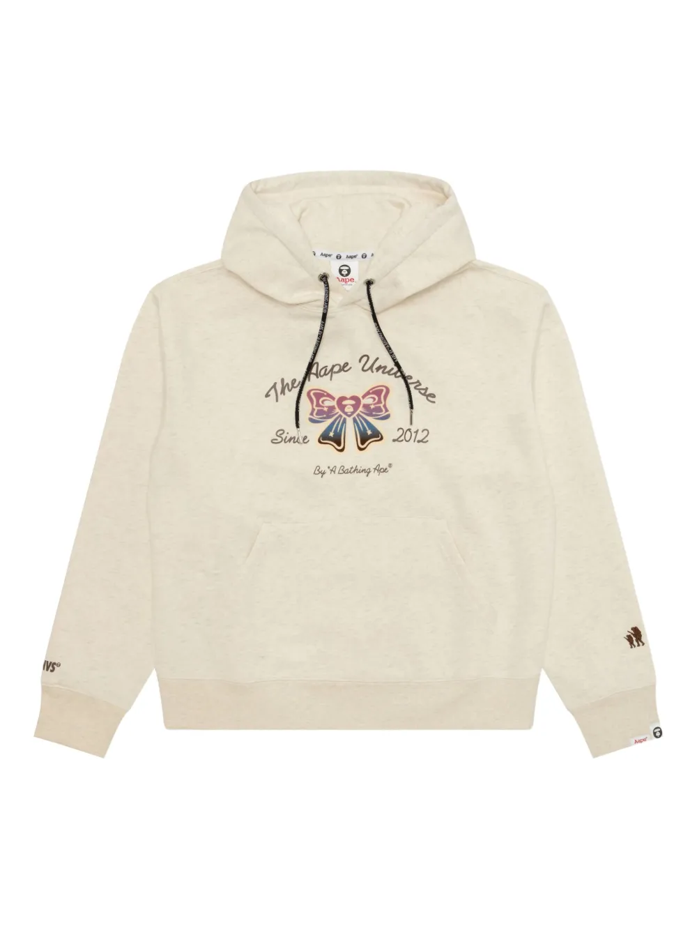 AAPE BY *A BATHING APE® graphic-print hoodie | Neutrals | Image 1