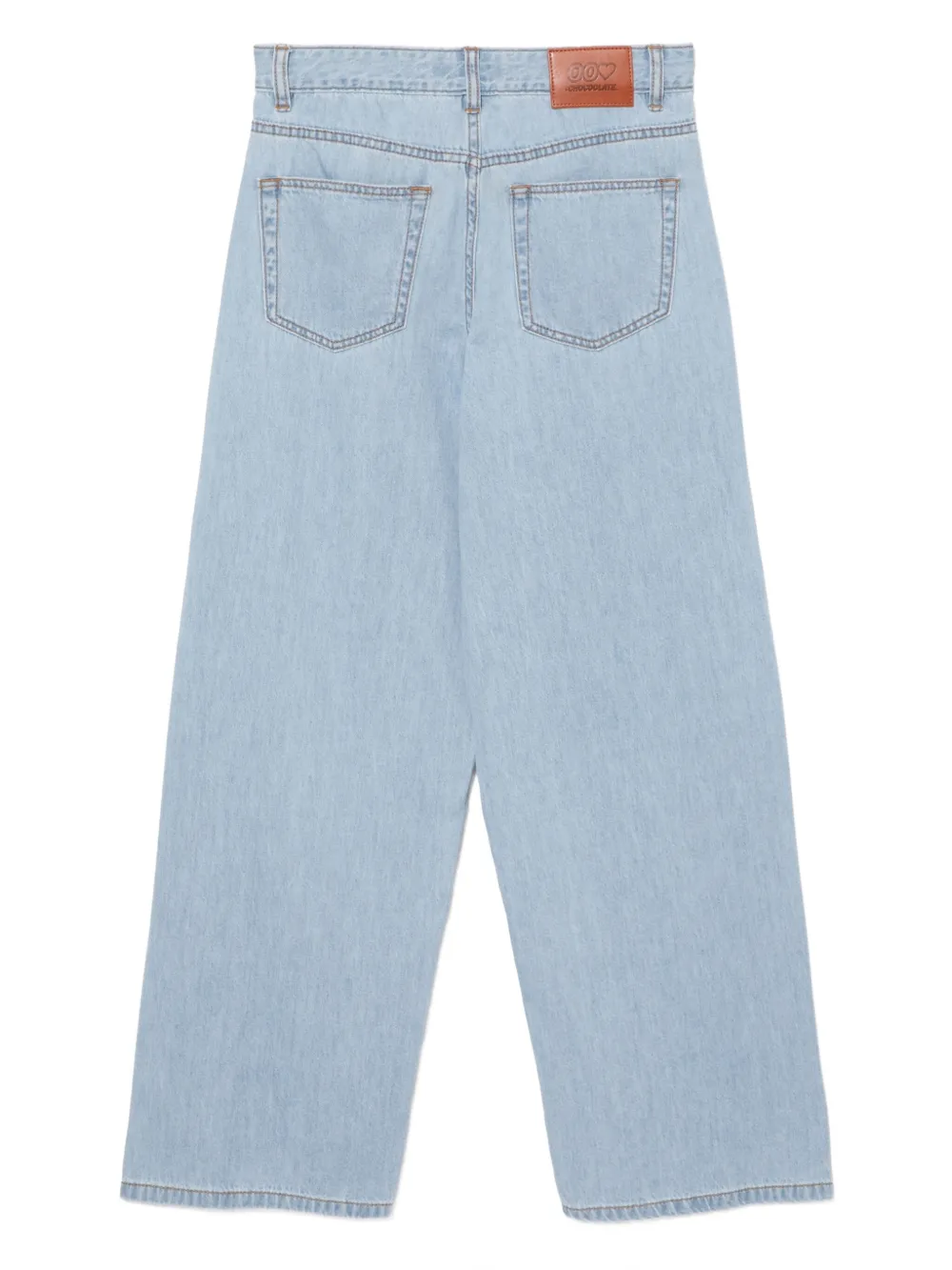 CHOCOOLATE logo-patch jeans | Wide-Leg Jeans | Image 2