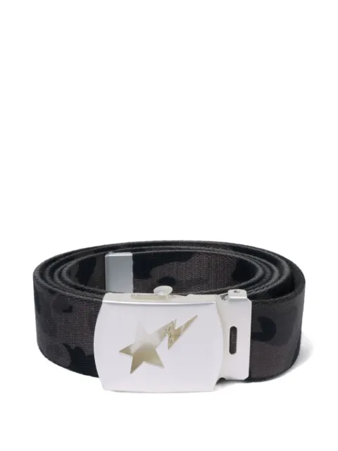 A BATHING APE® camouflage-pattern belt