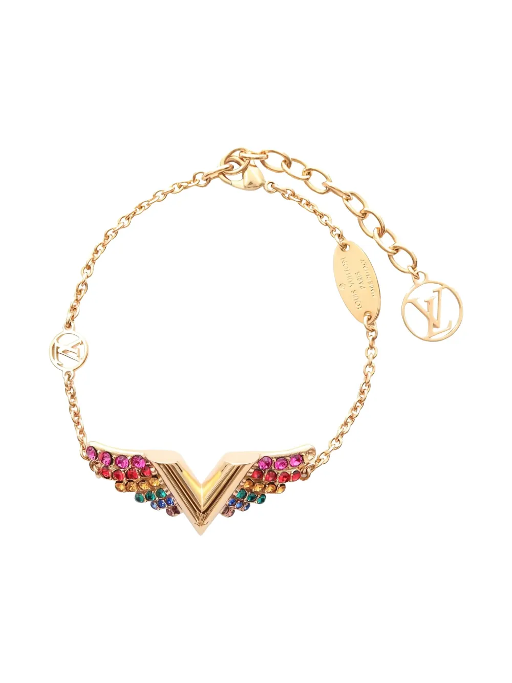 Pre-owned Louis Vuitton Essential V California Dream Bracelet In Gold