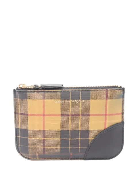Comme Des Garçons plaid coin purse
