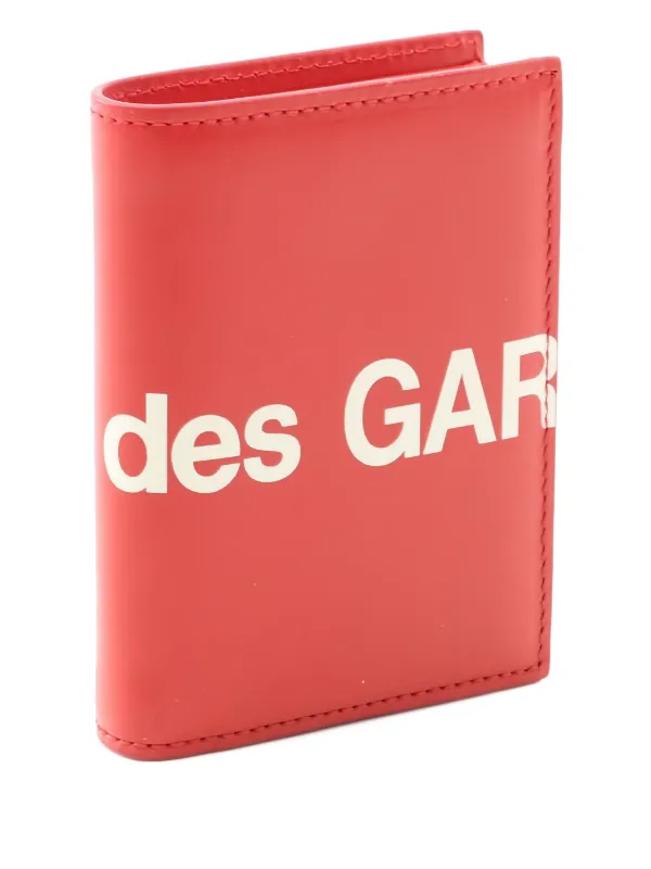 Comme Des Garçons logo-print bi-fold Wallet Red FARFETCH IN