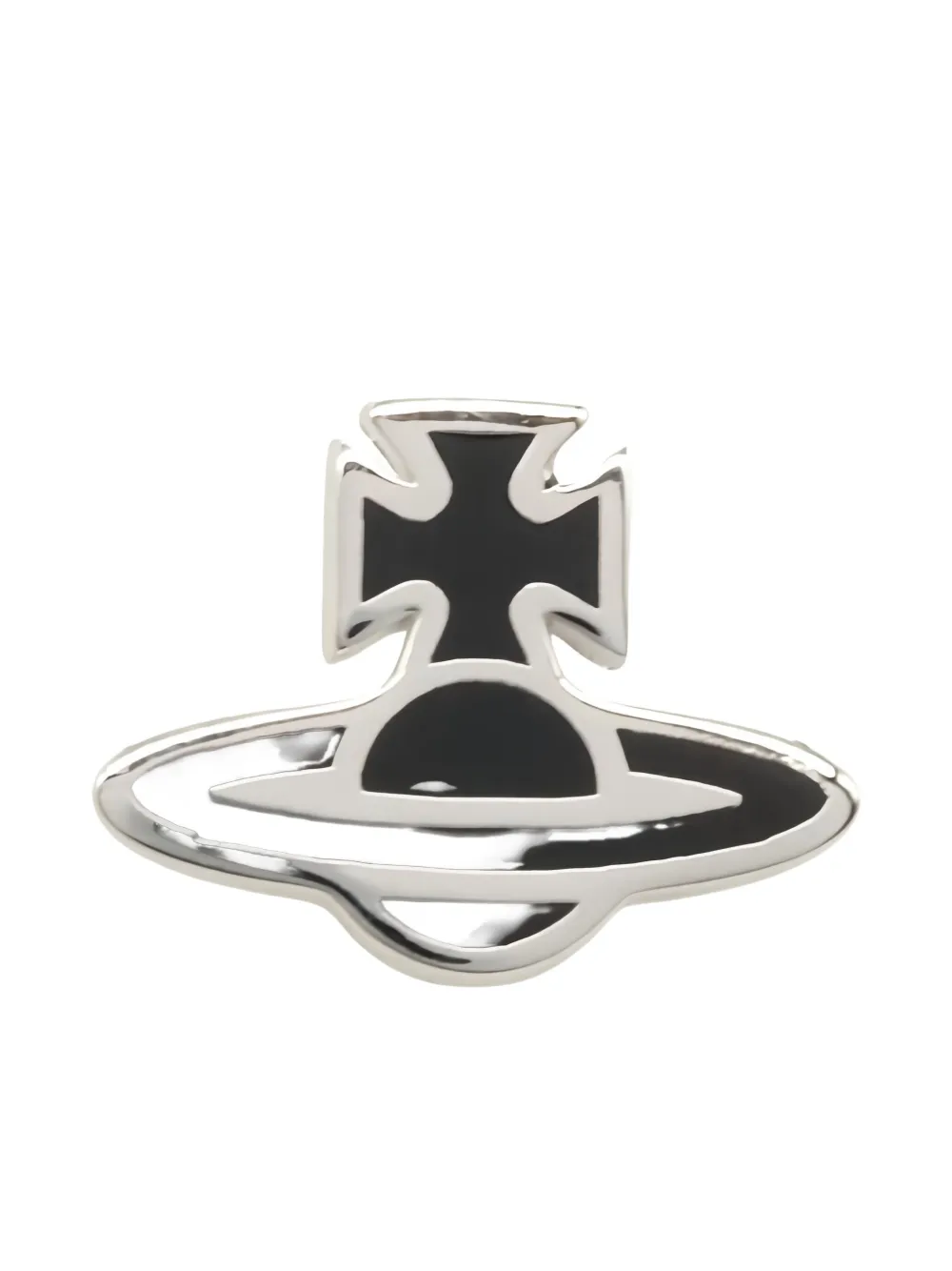 Pre-owned Vivienne Westwood 2020s Orb-motif Earring In Silver