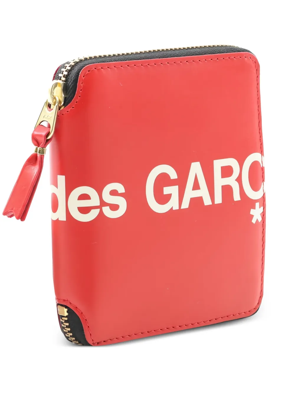 Comme Des Garçons Pre-Owned 2020s logo zipper leather wallet | Red | Image 1