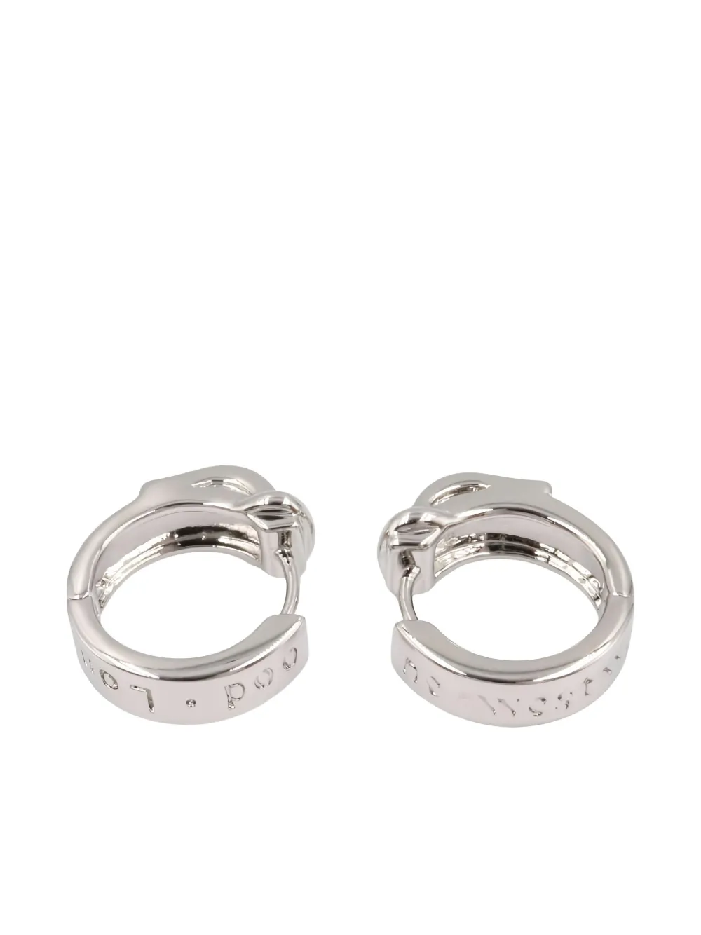 Vivienne Westwood Pre-Owned 2020s engraved hoop earrings | Women | Image 2