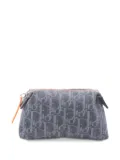 Christian Dior Pre-Owned 2010s Flight Line Trotter denim make-up bag - Grey