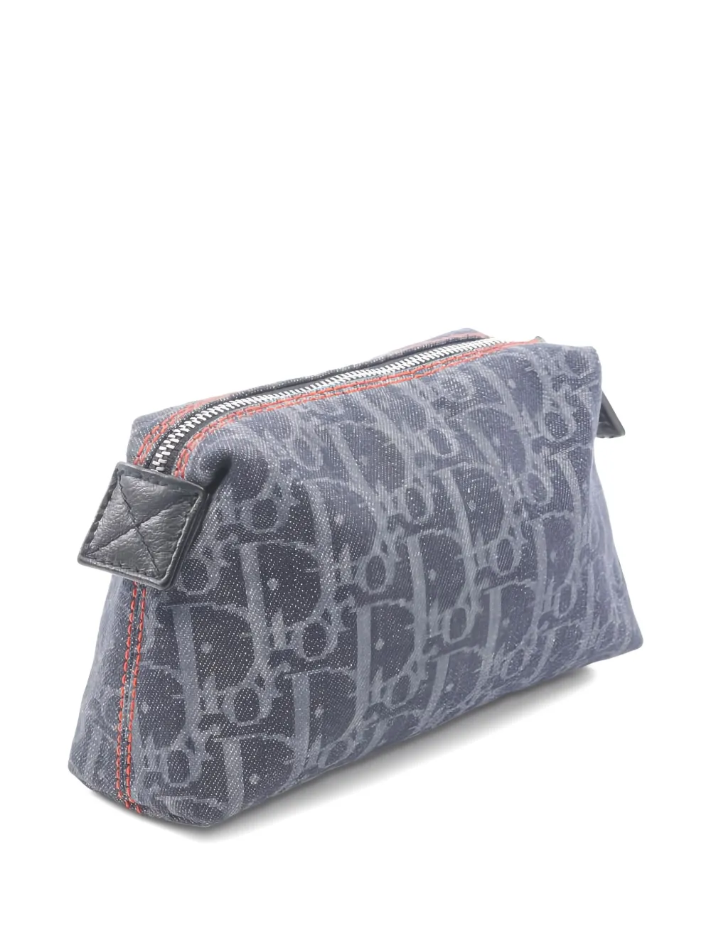 Christian Dior Pre-Owned 2010s Flight Line Trotter denim make-up bag | Image 2