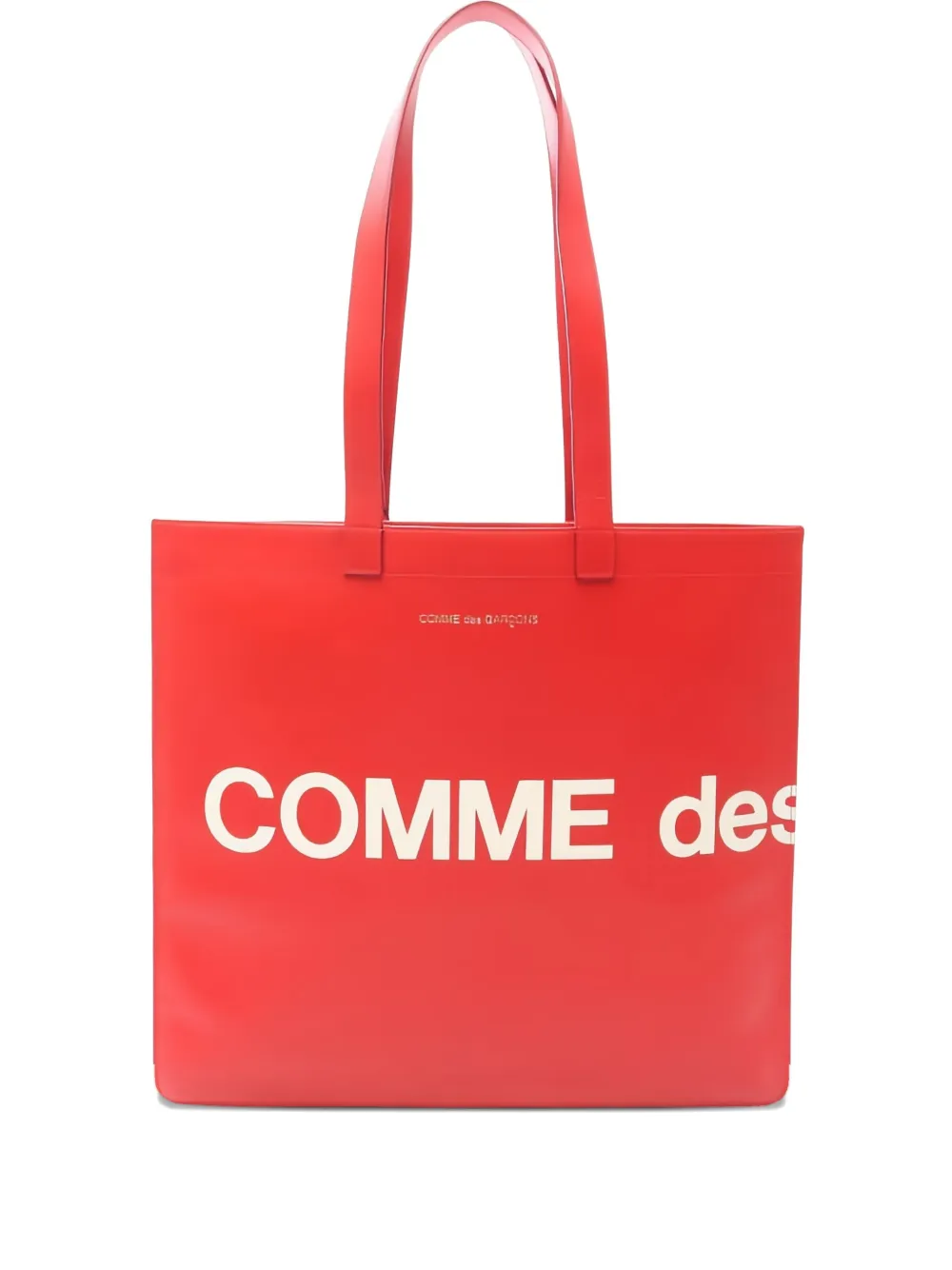Comme Des Garçons Pre-Owned 2020s logo leather handbag | Red | Image 1