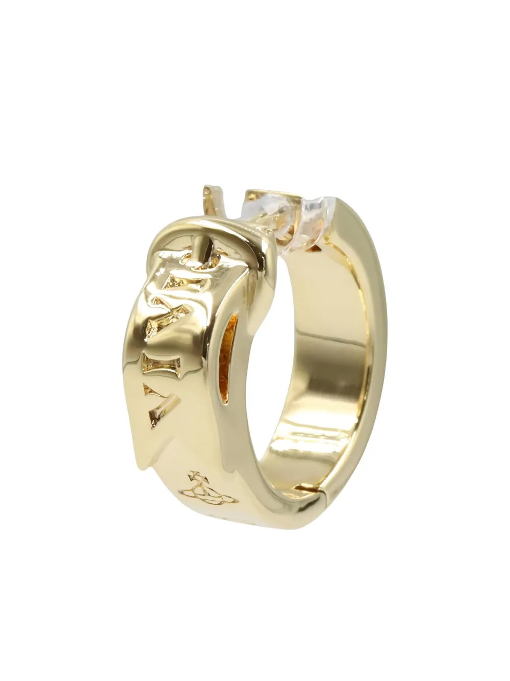 Vivienne Westwood Pre-Owned 2020s logo-engraved earring | Gold | Image 1