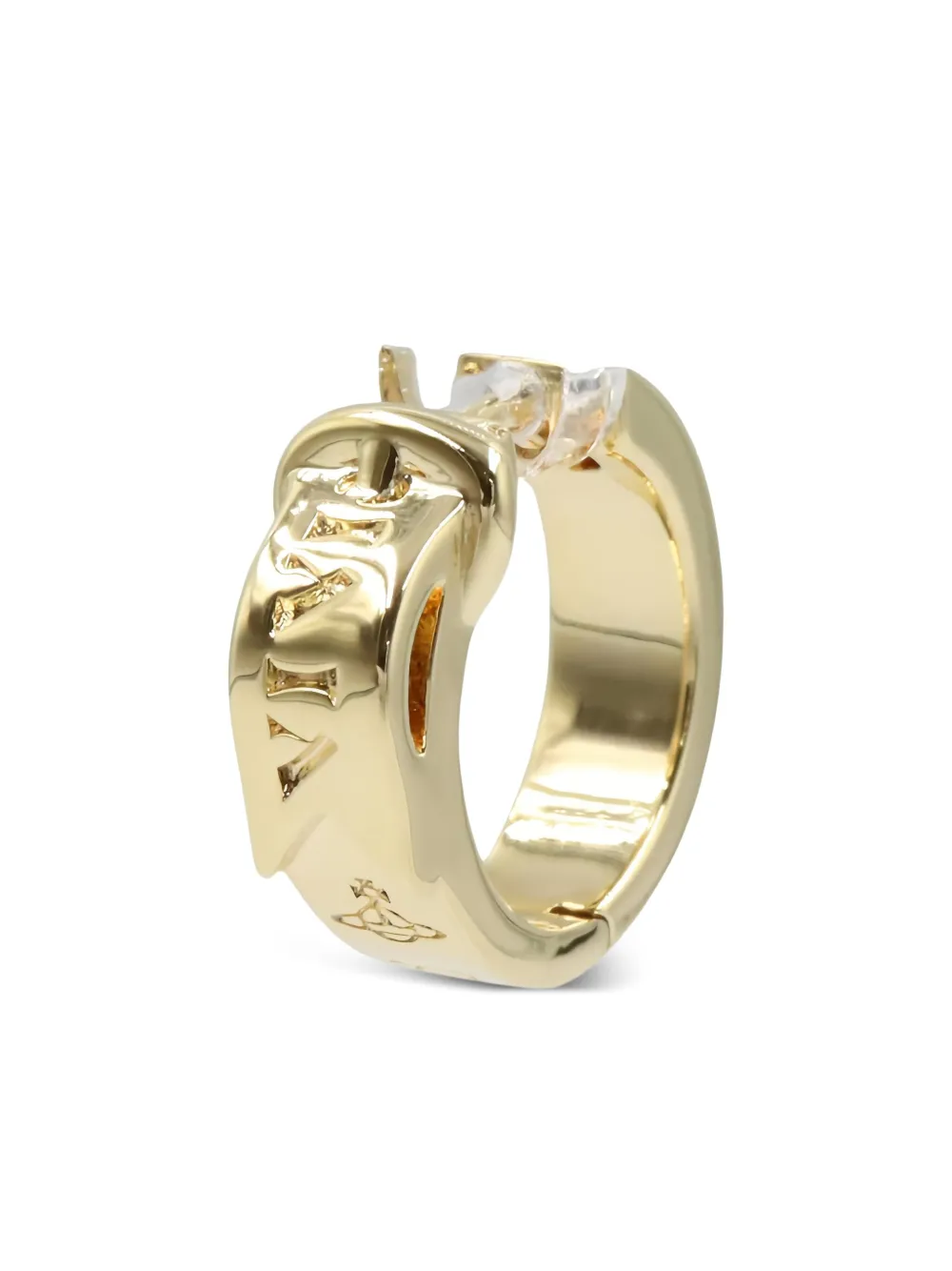 Vivienne Westwood Pre-Owned 2020s logo-engraved earring | Gold | Image 1