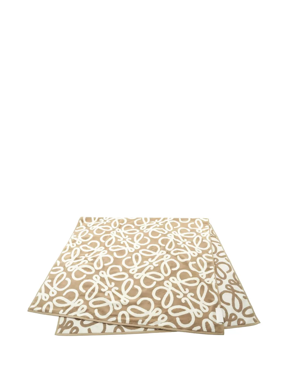 Loewe Pre-Owned 2020s Anagram cotton towel - ニュートラル Loewe Pre-Owned 2020s Anagram cotton towel - ニュートラル