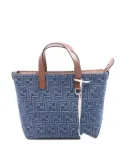 Fendi Pre-Owned 2020s small FF-pattern tote bag - Blue
