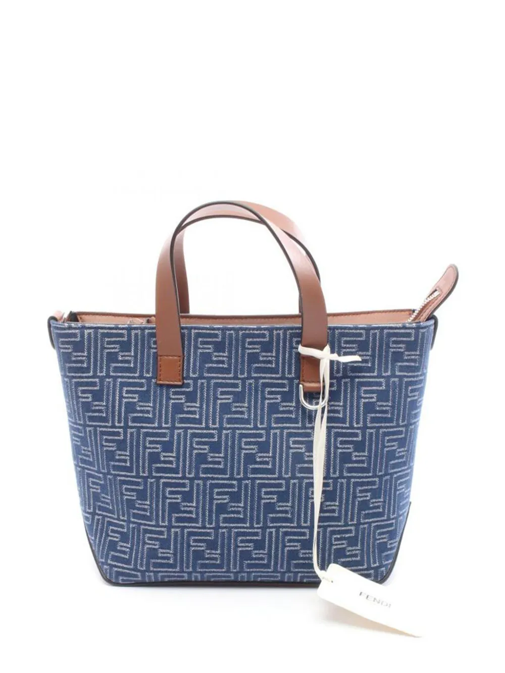 Fendi Pre-Owned 2020s small FF-pattern tote bag | Blue | Image 1