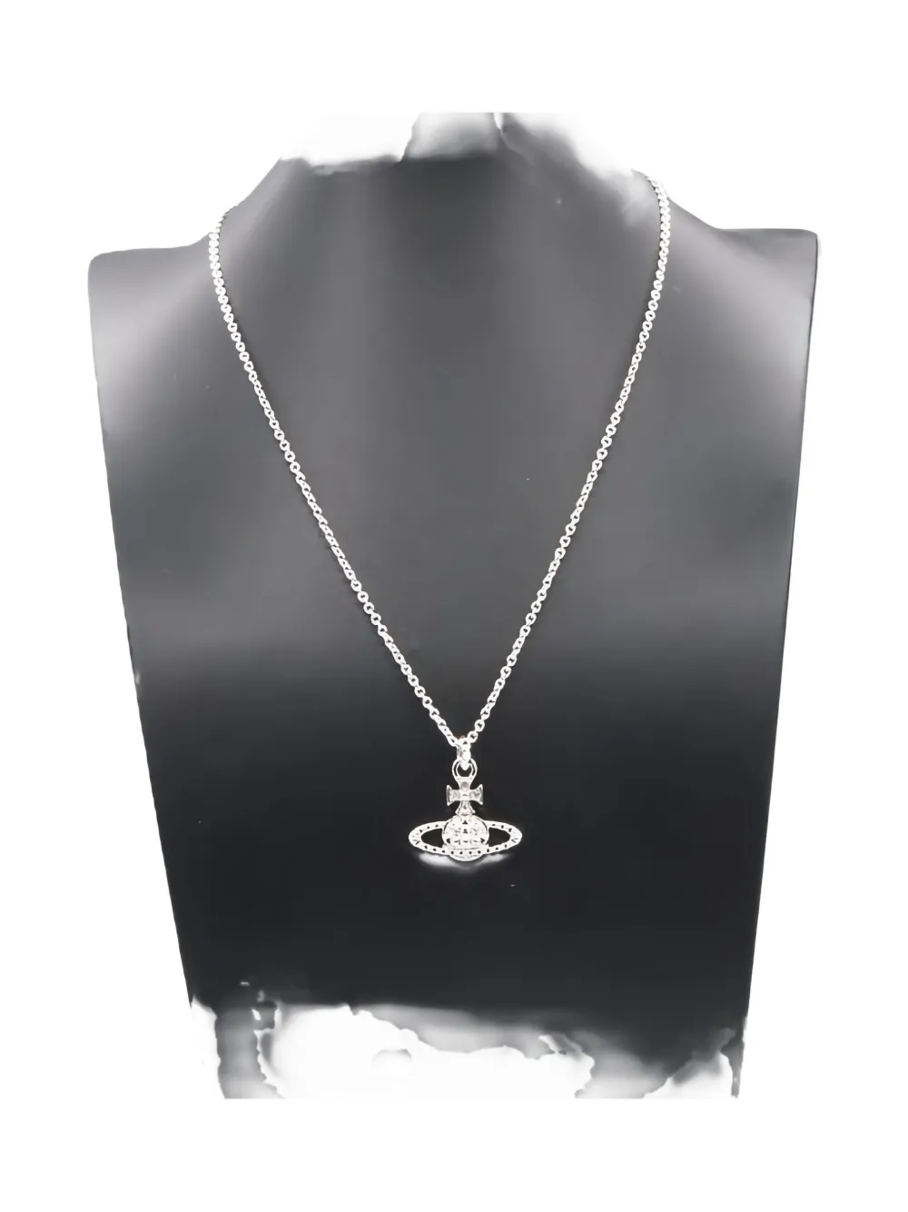 Vivienne Westwood Pre-Owned 2020s Orb-pendant necklace - シルバートーン Vivienne Westwood Pre-Owned 2020s Orb-pendant necklace - シルバートーン