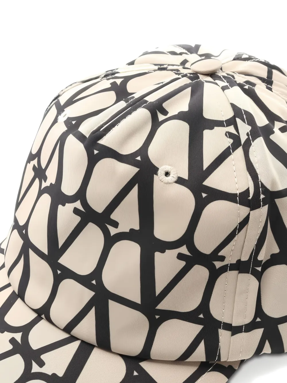 Pre-owned Valentino Garavani 2010s V-logo Baseball Cap In Neutral