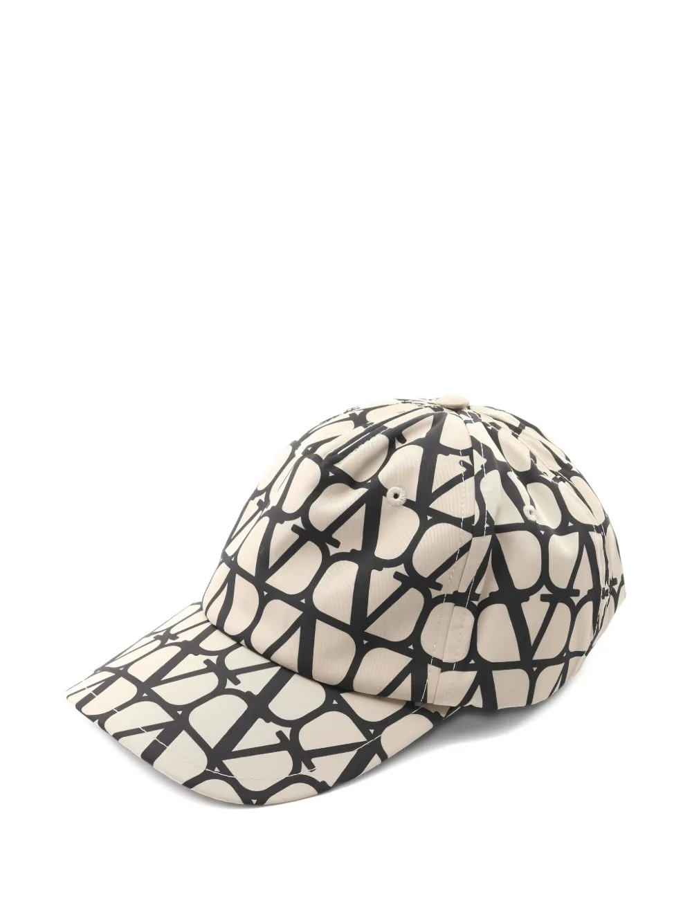 Pre-owned Valentino Garavani 2010s V-logo Baseball Cap In Neutral