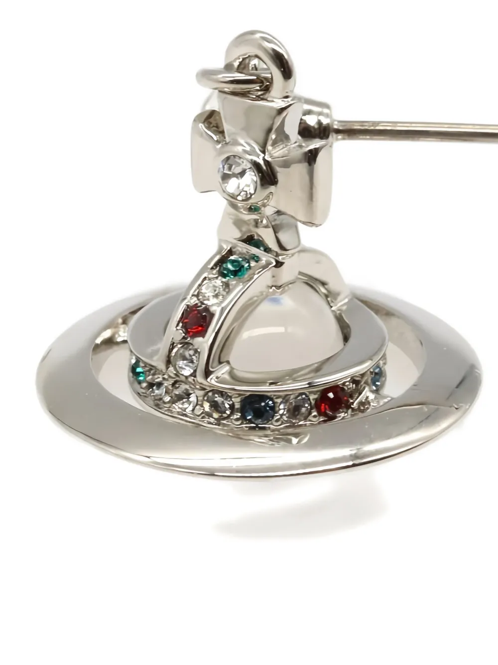 Pre-owned Vivienne Westwood 2020s Orb Drop Earrings In Silver