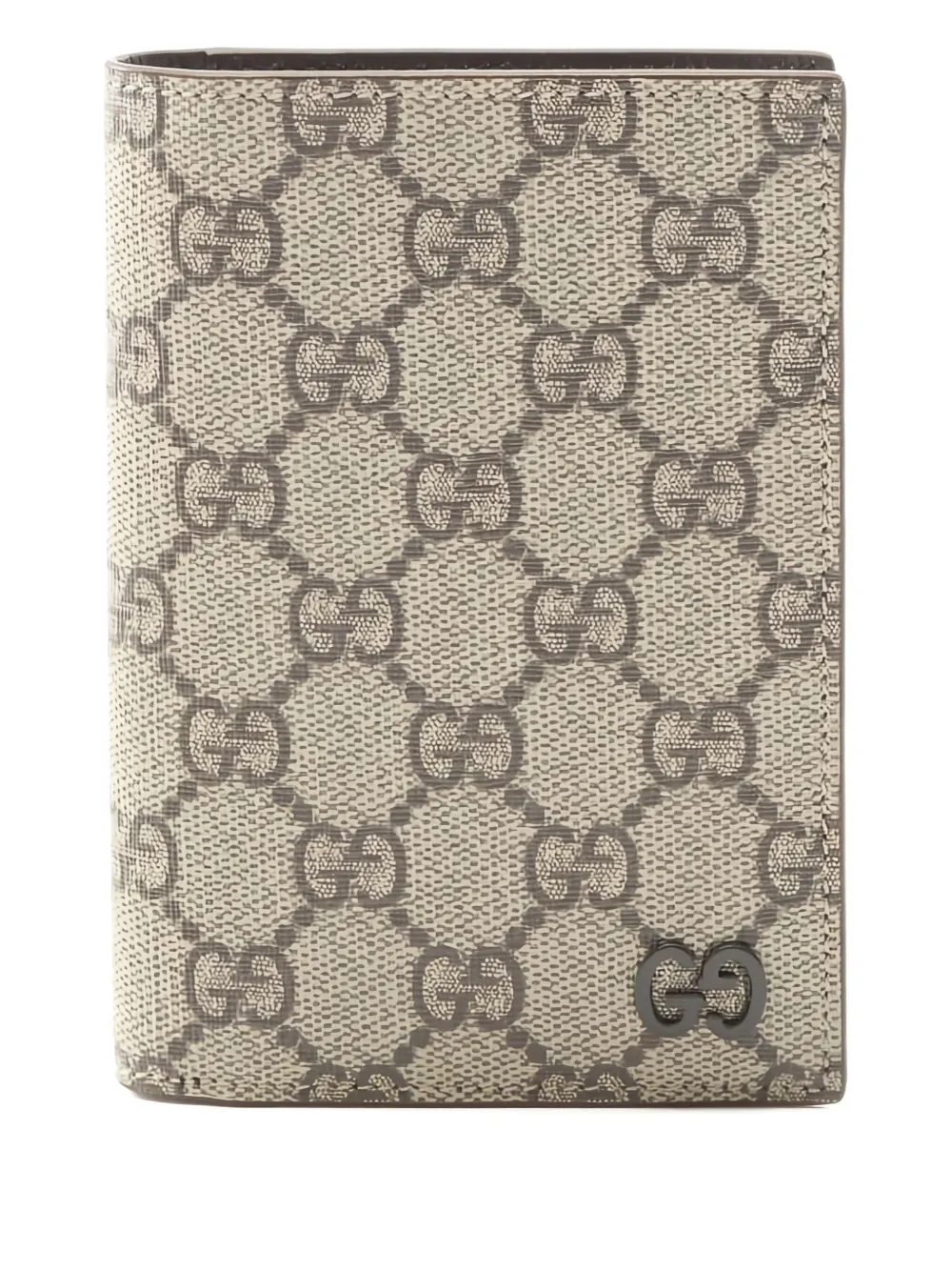 Gucci Pre-Owned 2020s GG Supreme-logo passport case - ニュートラル Gucci Pre-Owned 2020s GG Supreme-logo passport case - ニュートラル
