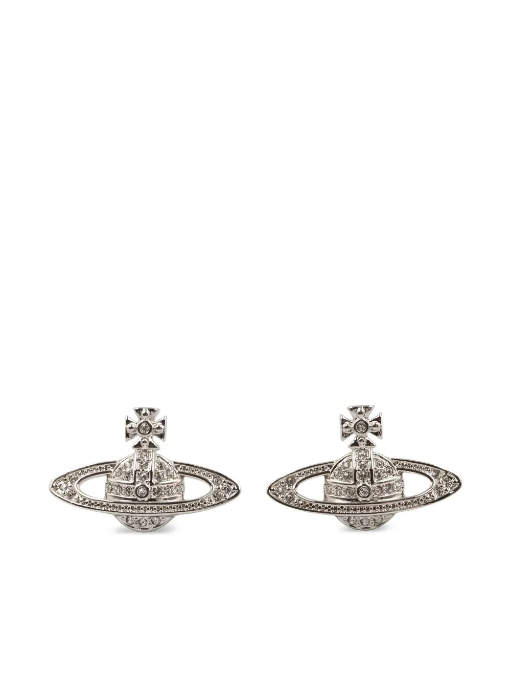 Vivienne Westwood Pre-Owned 2020s Orb stud earrings | Silver | Image 1